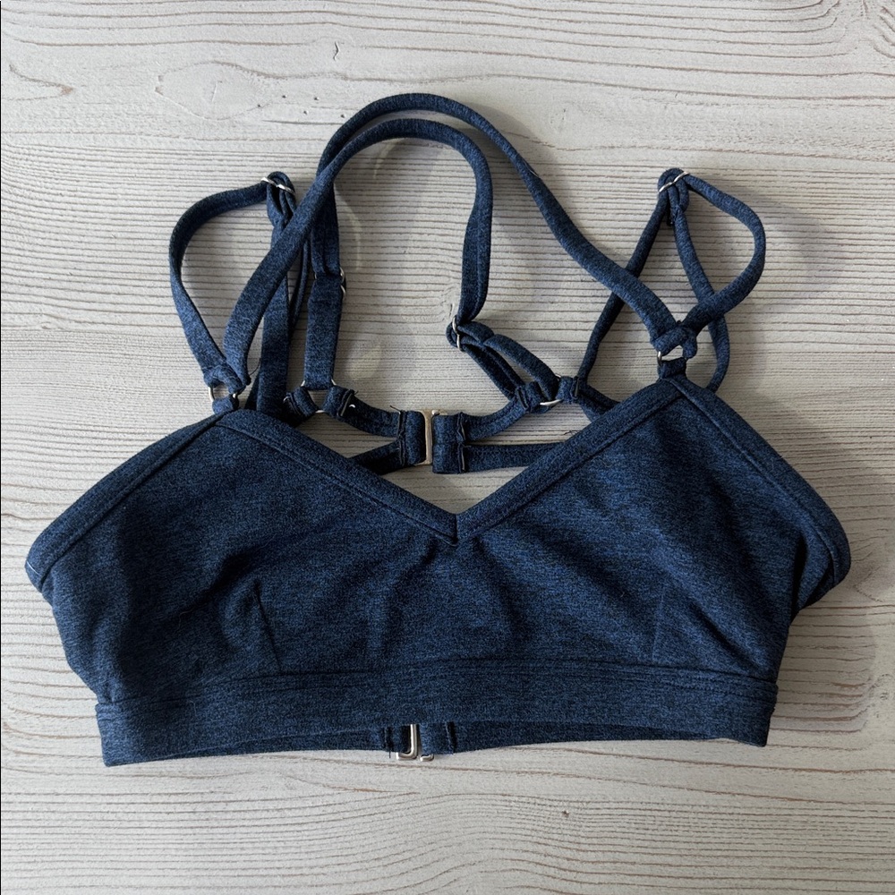 Buffbunny Navy Blue Strappy Sports Bra